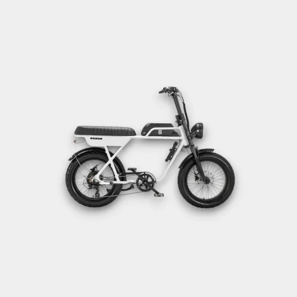 AGM GT250 Fatbike Wit - Stijlvolle en robuuste fiets voor avontuurlijke ritten