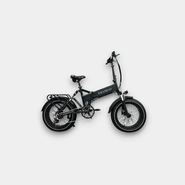 Diablo Storm Fatbike Zwart - Fiets voor ruig terrein met brede banden