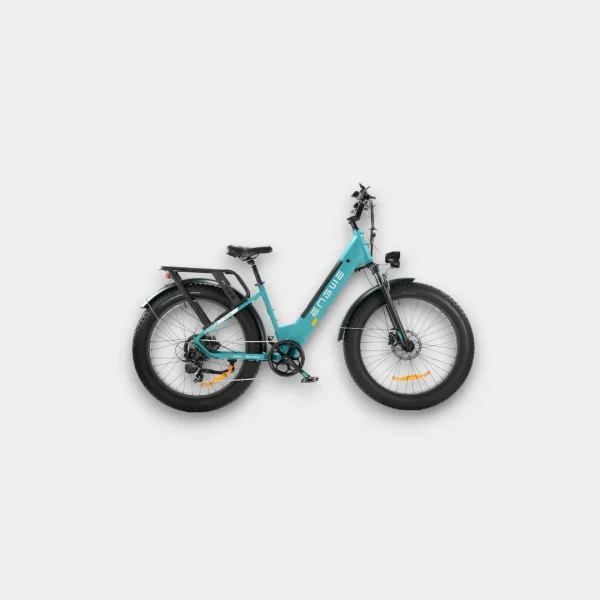 ENGWE E26 Fatbike met Lage Instap in Blauw - Perfect voor Off-Road Avonturen